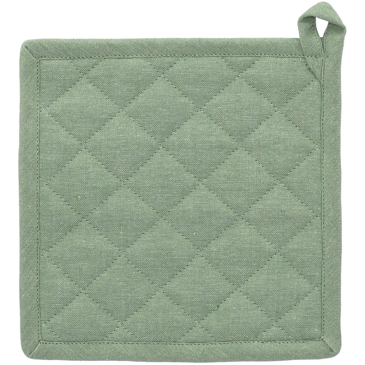 Blokker - Pannenlap Chambray – 20 x 20 x 1cm - Groen