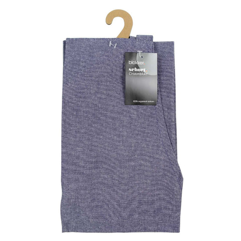 Blokker - Schort Pompdoek - 100% organisch katoen - blauw
