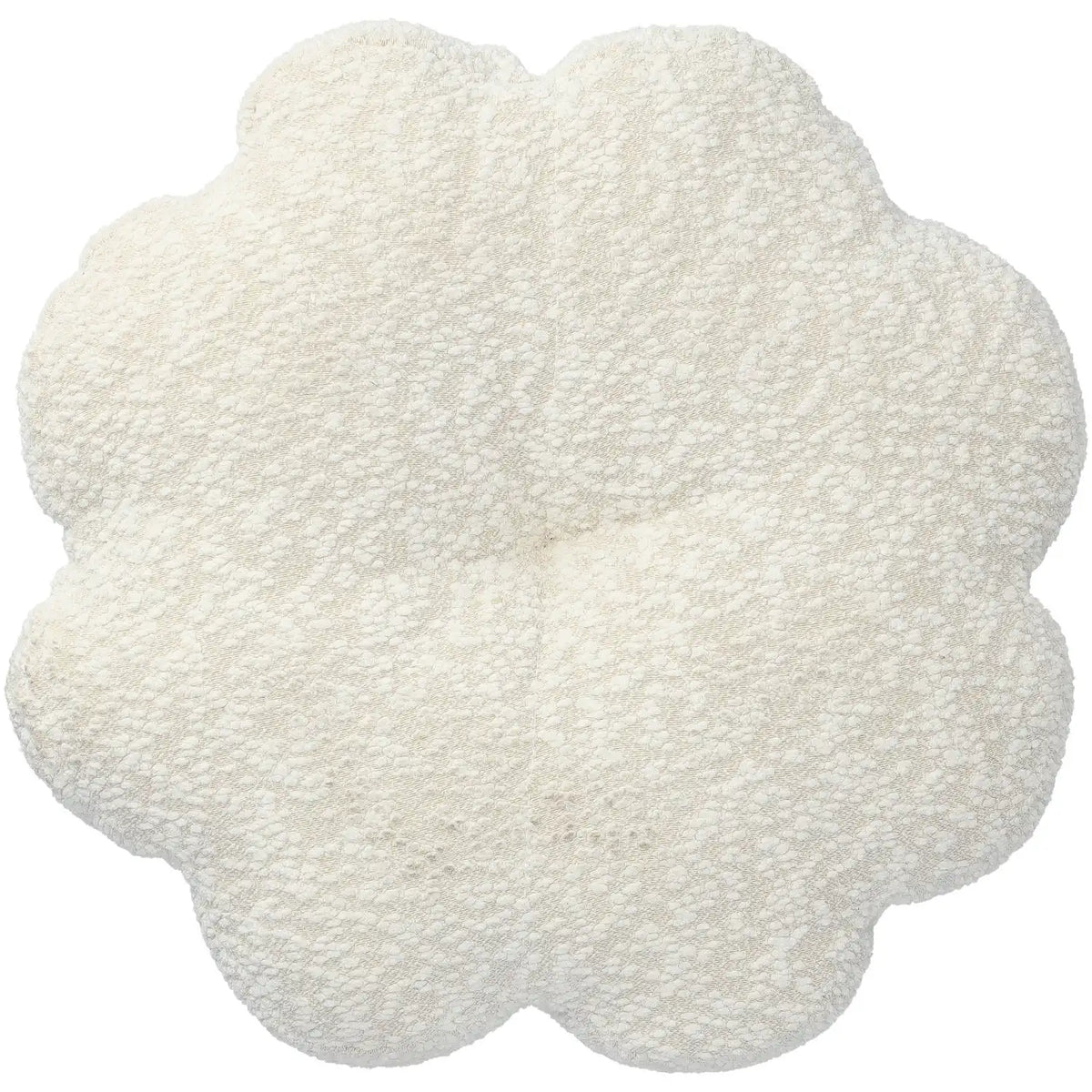 Blokker Sierkussen Flower – beige -  Ø40 cm - Teddy