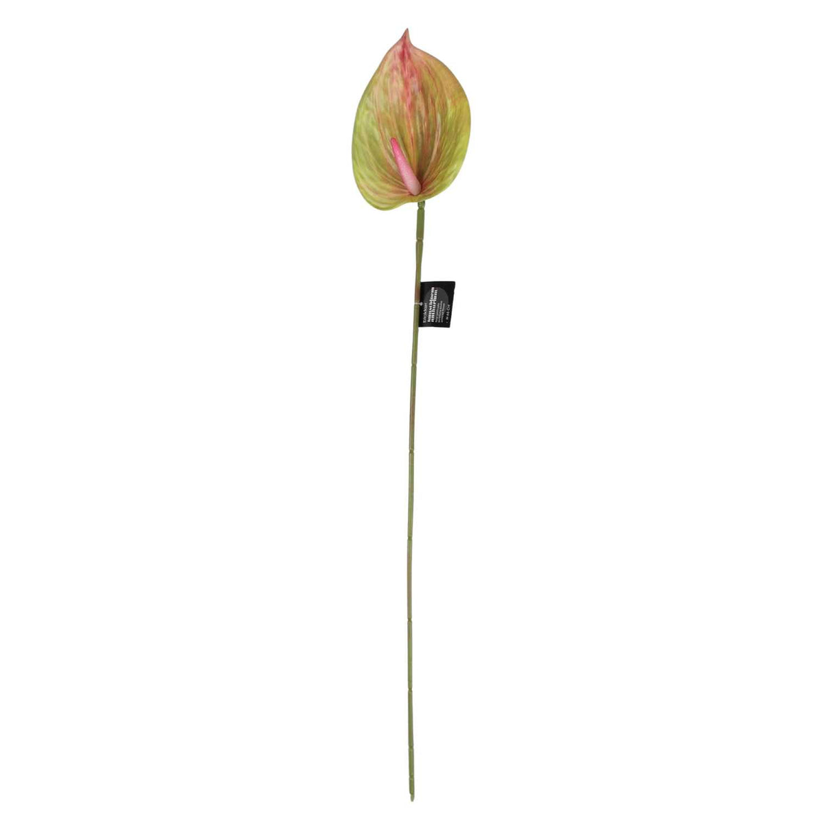 Blokker - Kunstbloem Anthurium - 77cm - rood/geel