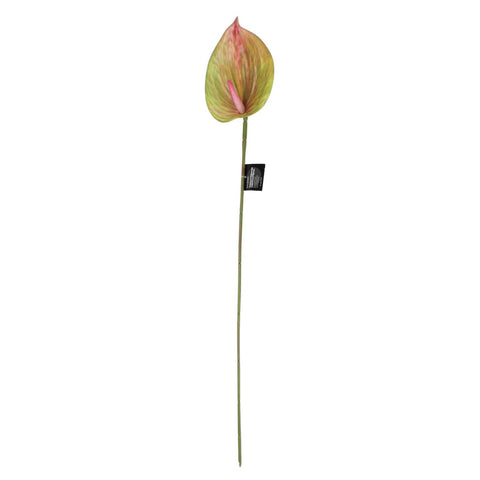 Blokker - Artificial Anthurium flower - 77cm - red/yellow