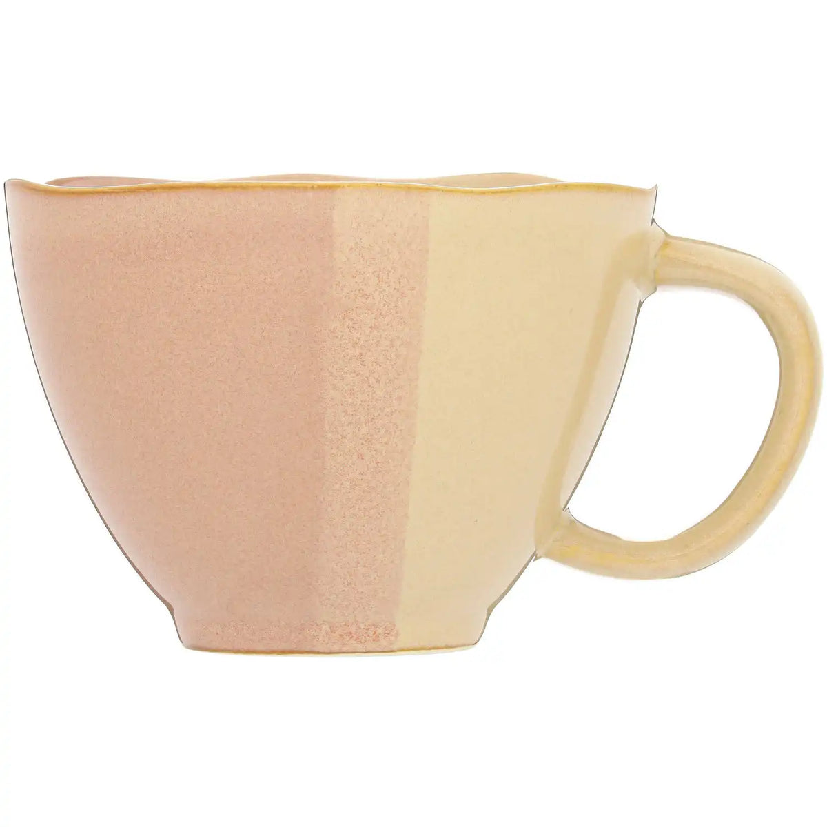 Blokker - Mok Positano - 400 ml - Roze/Beige