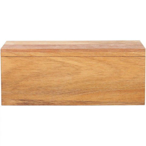 Blokker - Theedoos - acacia - magneetsluiting - 22,5 x 9 x 9 cm