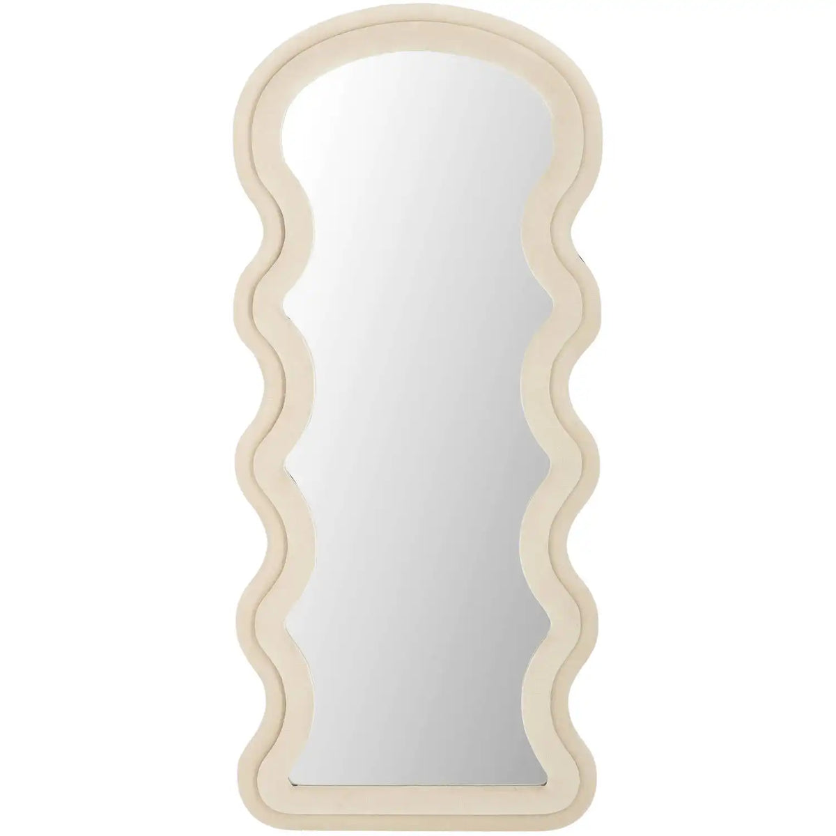 Blokker Wave Mirror – Velour – beige – 28,5x60 cm