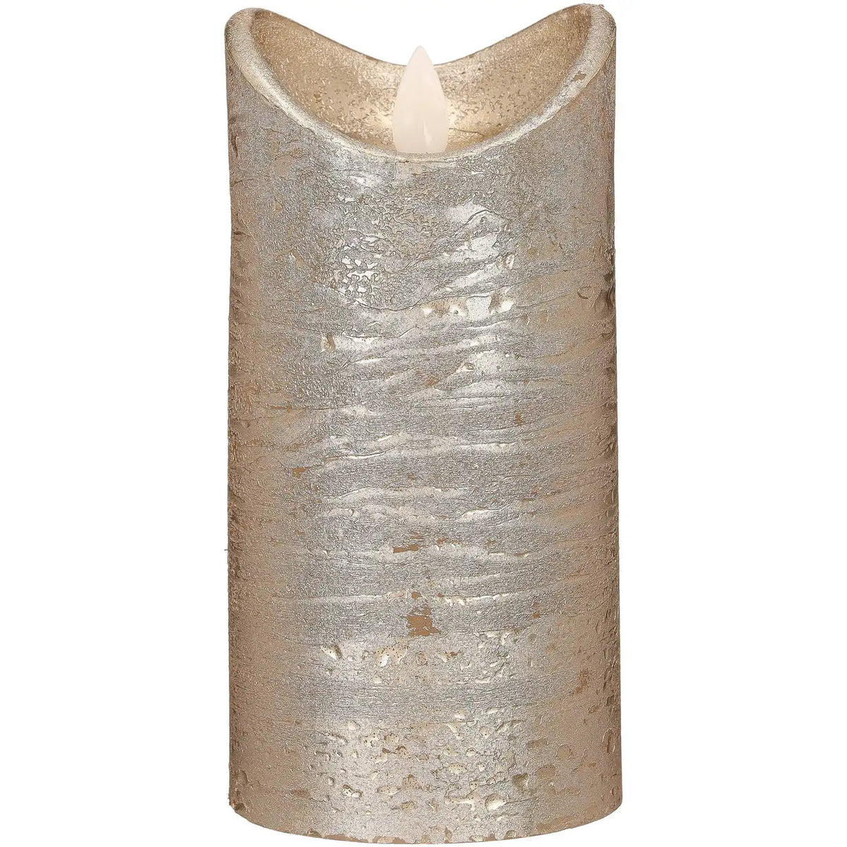 Blokker Rustic LED Candle - 7,5x15 cm - Gold