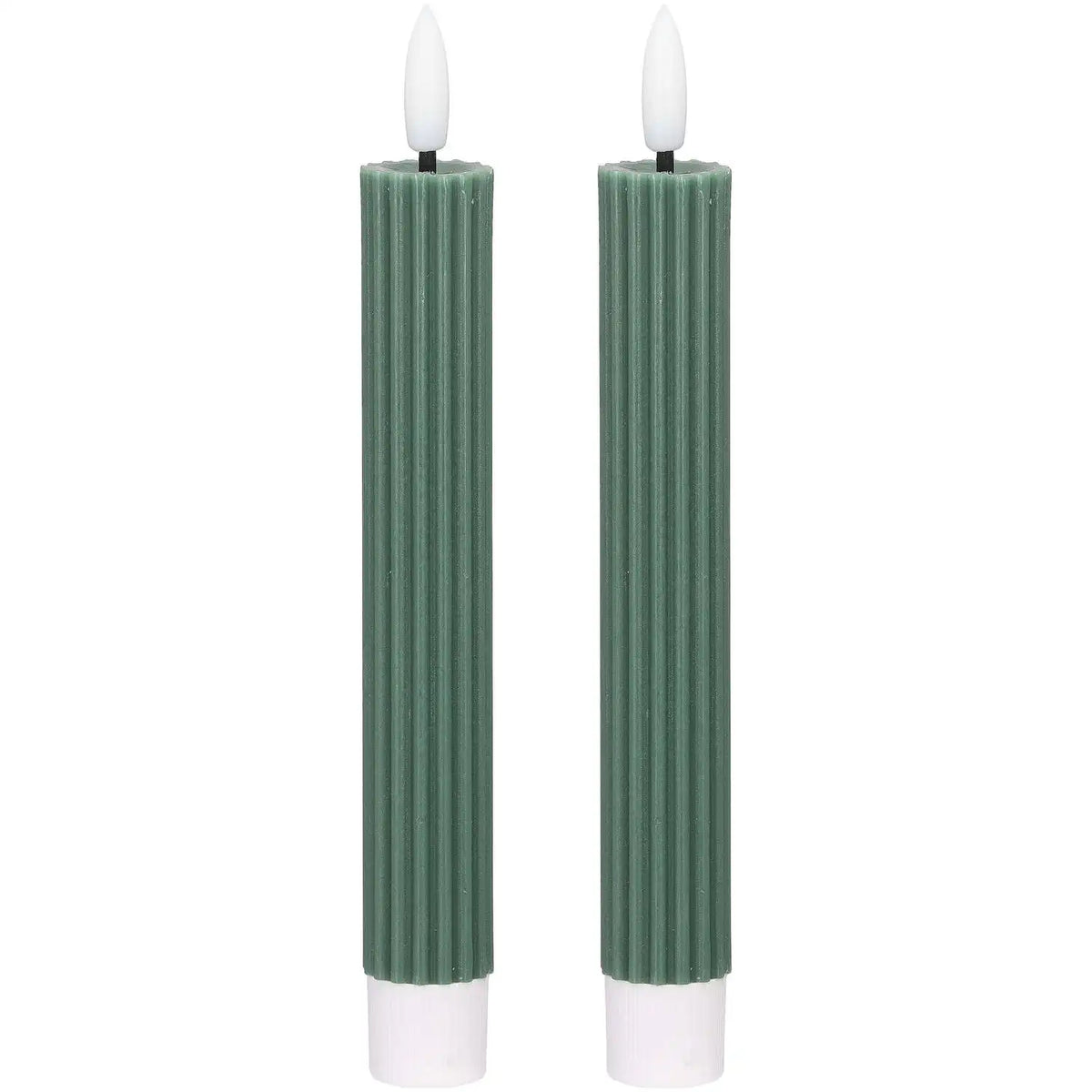 Blokker LED Dinerkaars Ribbel - 2,2x15,5 cm - Donkergroen
