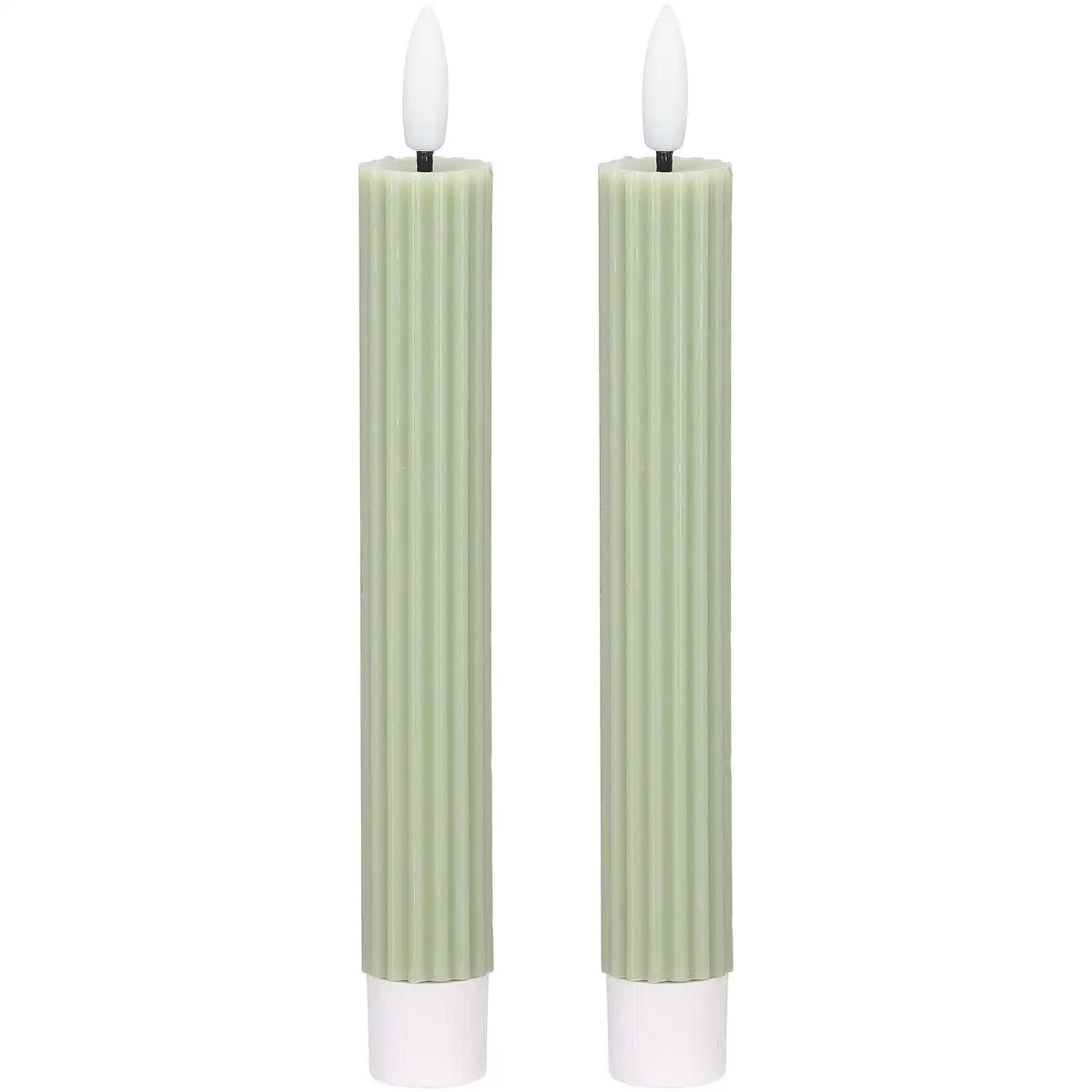 Blokker LED Dinerkaars Ribbel - 2,2x15,5 cm - Licht Groen