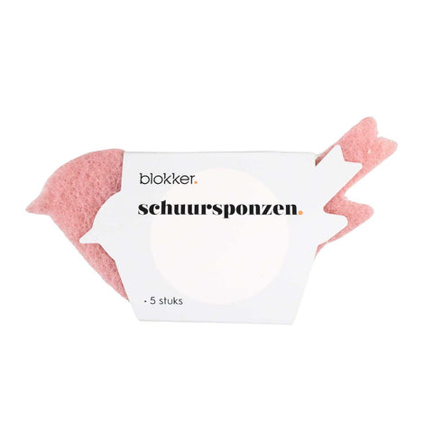 Blokker - Scheuerschwämme „Vogel“ - 5er-Set