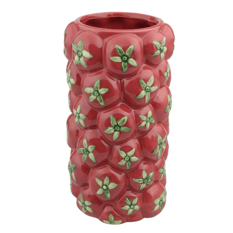Blokker vaas Tomaat - Ø 15 x 27,5cm - rood