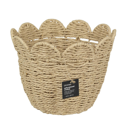 Blokker Scallop storage basket - 25x20cm