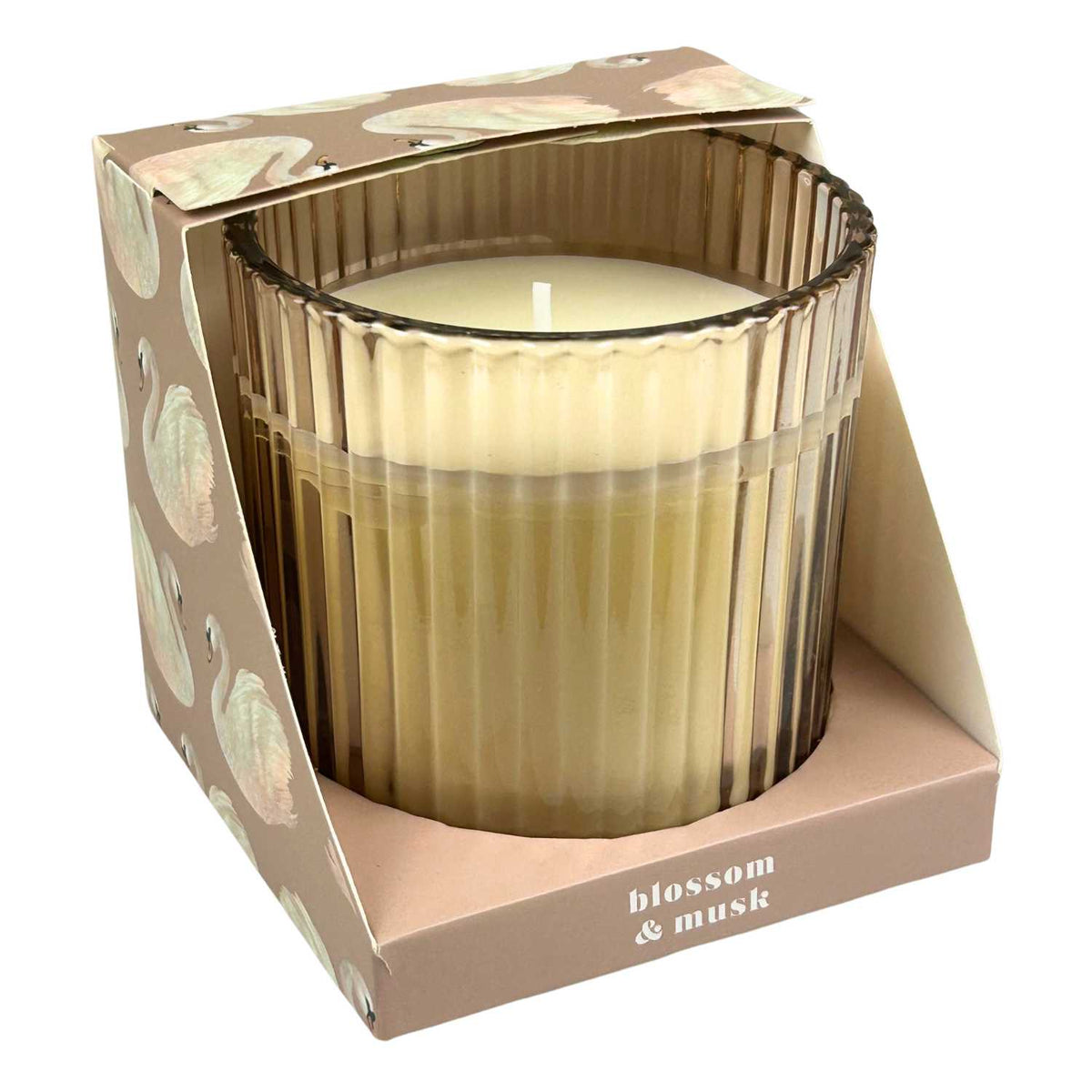 Blokker - Geurkaars - Ø 8,5 x 8,7cm  - blossom & musk - 230gr - 40h