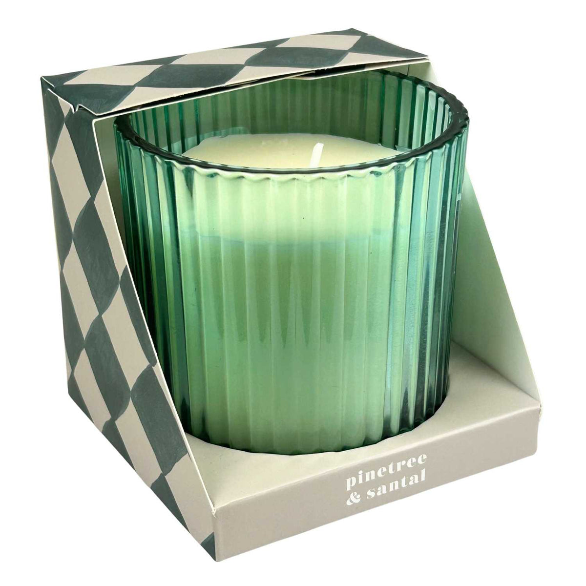 Blokker - Scented candle - Ø 8,5 x 8,7cm - pine tree & sandalwood - 230gr - 40 hours