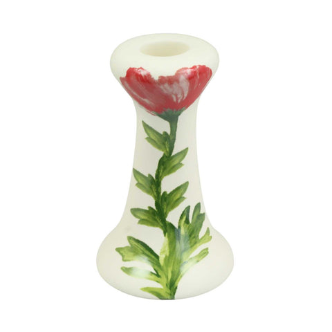 Blokker kandelaar - Bistro - Ø 7 x 11,5cm - rood/wit