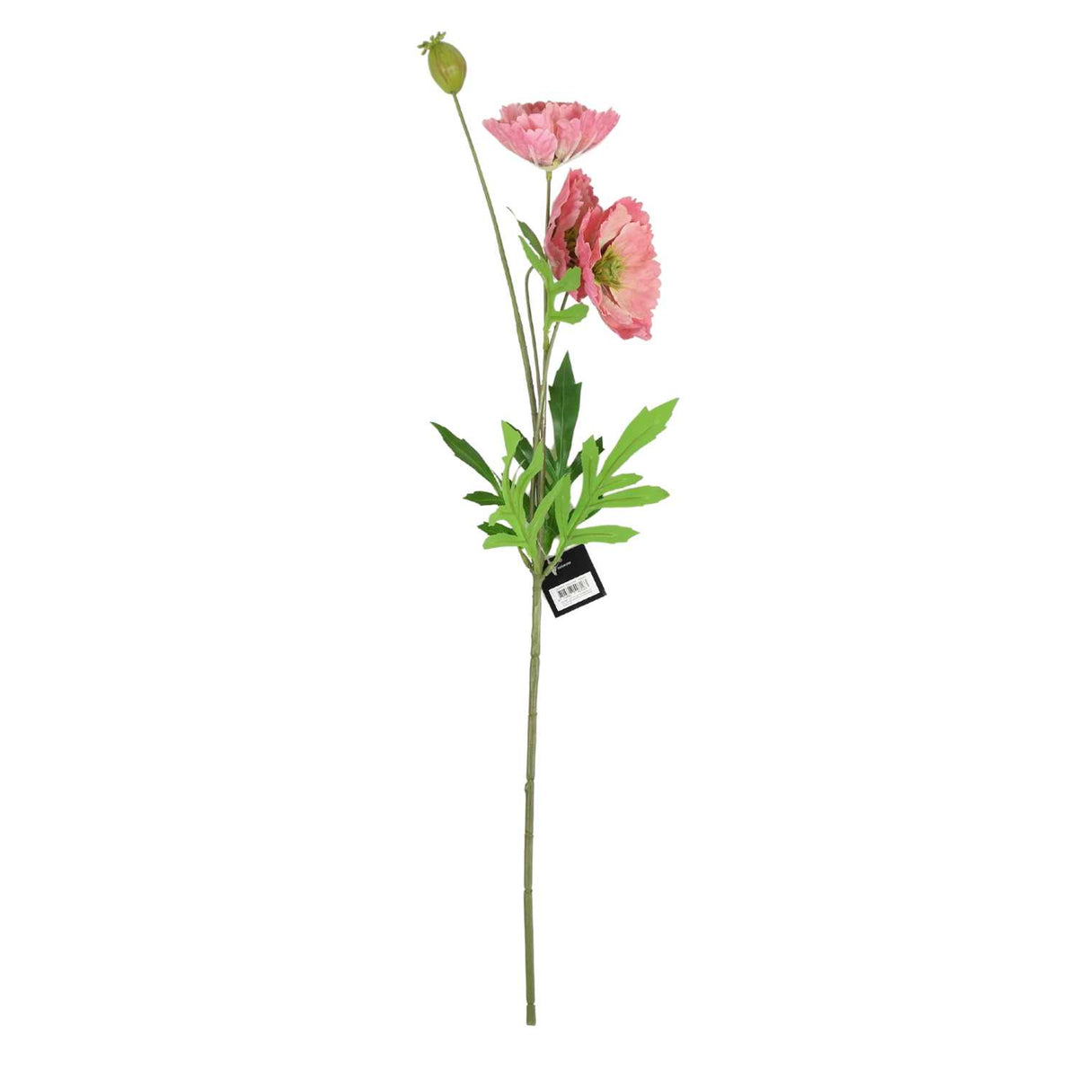 Blokker kunstbloem Poppy - 69cm - roze (verlaagde besteleenheid)