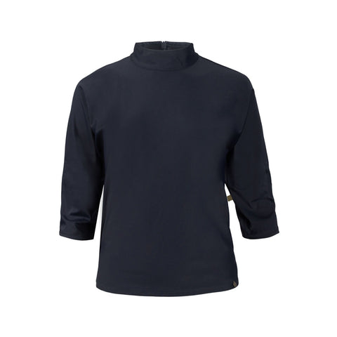 Zusss - Sjieke top met turtleneck - nachtblauw
