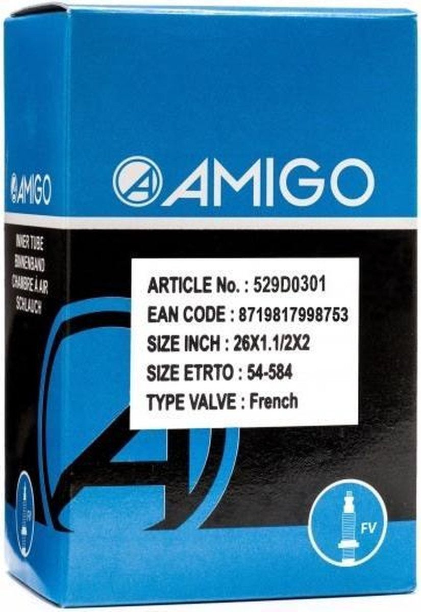 Amigo - Binnenband Frans 26x1.1/2x2