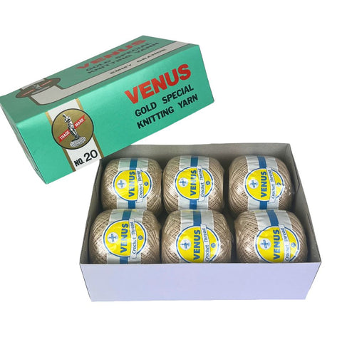 Venus Haakgaren Gold Special No. 20 – Bruin/Lichtbruin (6 per doos)