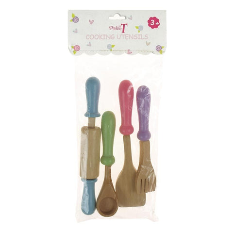 SparkleT - Wooden 4-piece cookware set - 17-14cm