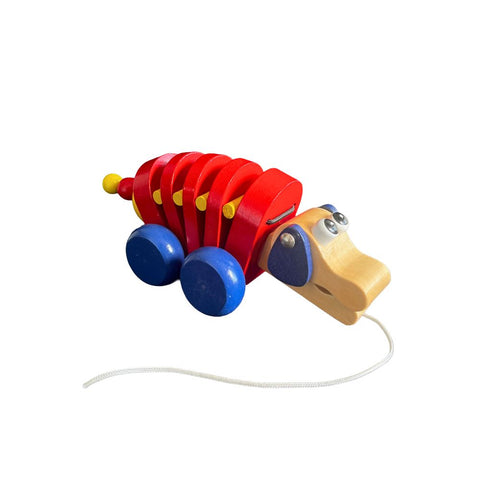 Wooden Sled Dog – 19 cm