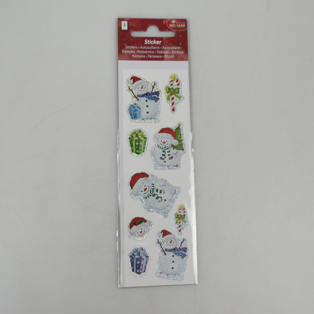 Christmas stickers - assorted - approx. 1-4 cm colorful