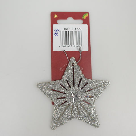 Glitter container Celina - approx. 8 cm - silver