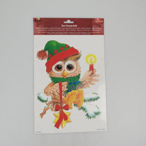 F. adhesive photo - owl with mica - 21 x 33.5 cm - c/Zero