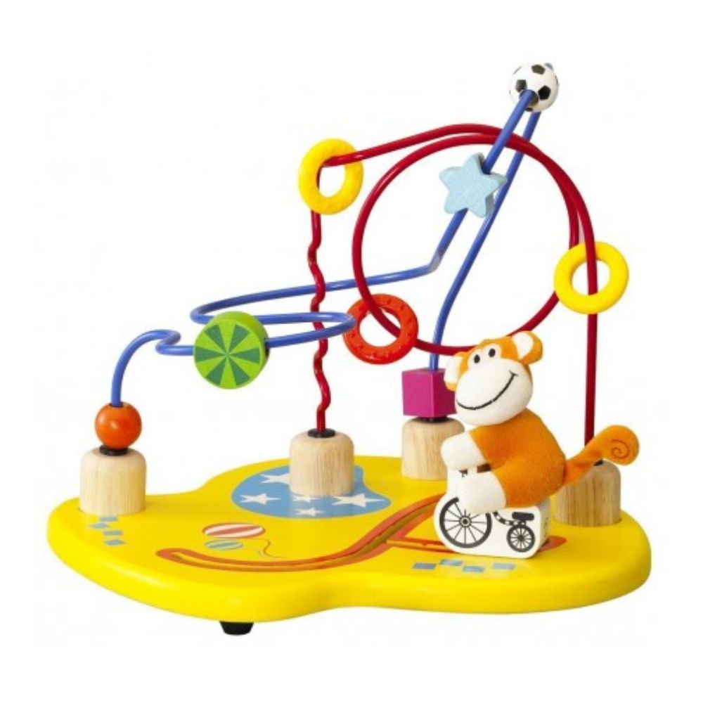 Wonderworld - Motorikrahmen „Circus“ mit Perlen - 30x26x25cm