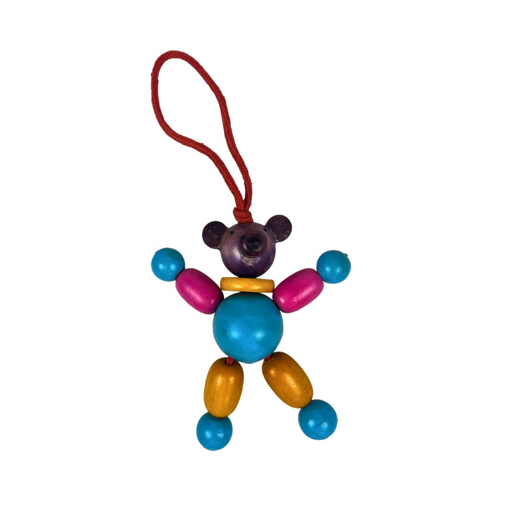 Playwood Houten Kralenpopje – 8 cm – 2 Kleuren