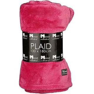 Uit de Mood-collectie - Fleeceplaid fuchsia - 180 x 130 cm