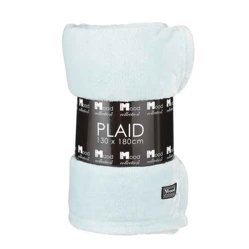 Uit de Mood-collectie - Fleeceplaid mintgroen - 180 x 130 cm 2
