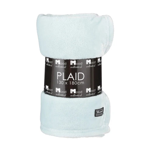 Aus der Mood-Kollektion - Fleece-Decke in Mintgrün - 180 x 130 cm