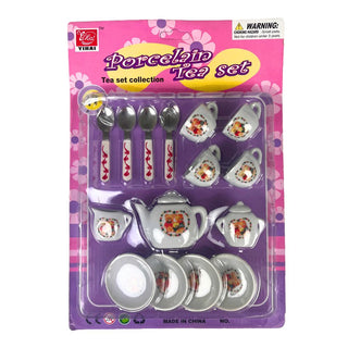 Yihai - Porseleinen kinderthee servies beer - 15 stuks