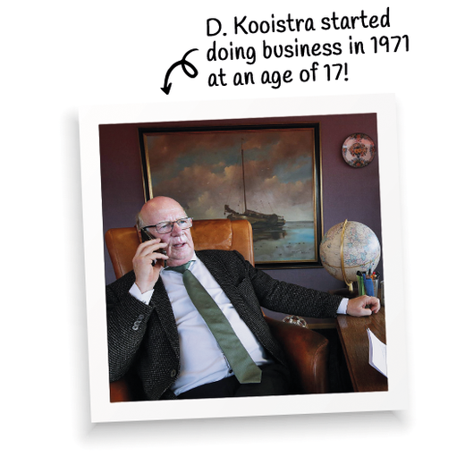 Dirk Kooistra, Gründer der Kooistra Dokkum BV