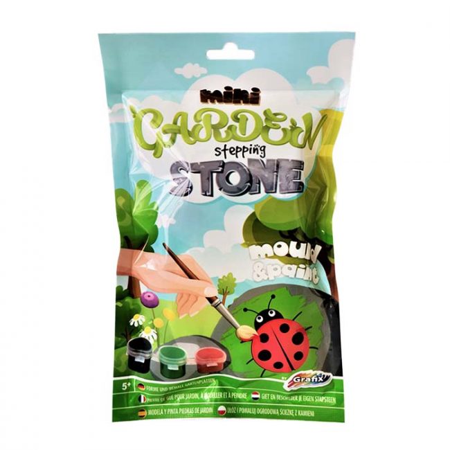 Grafix Mini garden stepping stone, with 3 paints/brush