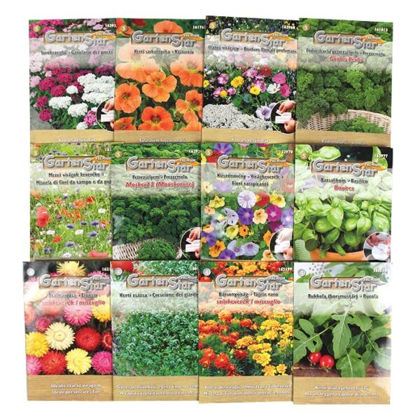 Gartenstar - Bloemen- en kruidenzaden - 25 soorten - exp. 01-2026 - Afbeelding 3