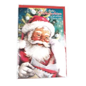 Christmas card - 11,50x17,50 cm - jolly santa
