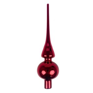 Glazen piek glanzend - ca. 25cm 245 x 60 mm - bordeaux