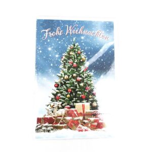 Christmas card - 11,50x17,50 cm - snow tree