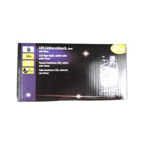 LED outdoor hose - 50 LEDs - approx. 5m colourful - with timer - IP44