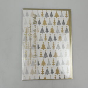 GW-Karte 5803-17557 EUR 2,25 11,5 x 17,0 cm weiss/gold/schwa
