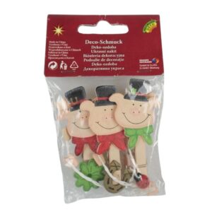 Deco-ornamenten - Kerstkaartknijpers - Hout