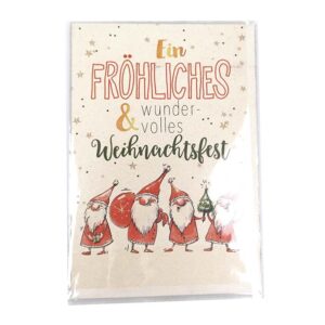 Christmas card - 11,50x17,50 cm - santa's