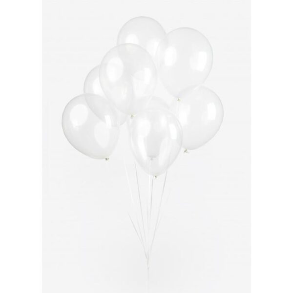 Fiësta - Ballonnen - 100st - transparant - Ø 12,7cm - Afbeelding 2