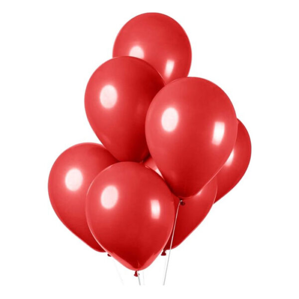 Fiësta - ballonnen - 100st - rood - Ø30cm - Afbeelding 2