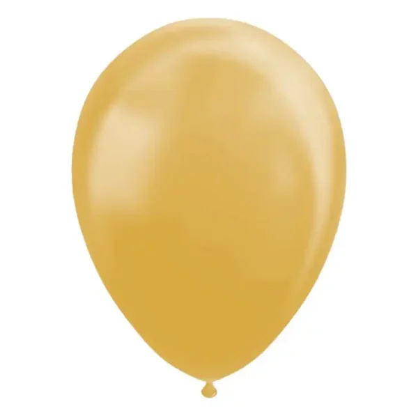 Fiesta - Luftballons - 100 Stück - metallic gold - ø30cm