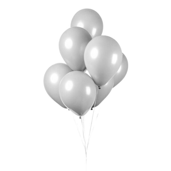 Fiësta - Ballonnen - 25st - stoer grijs - Ø30cm - Afbeelding 2