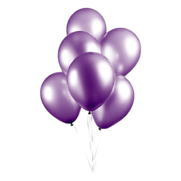 Fiësta - Ballonnen - 25st - metallic paars - Ø30cm - Bild 2