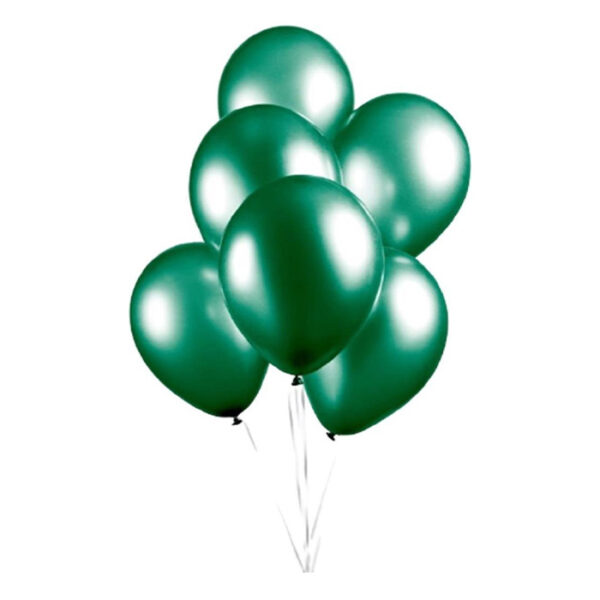 Fiësta - Ballonnen - 25st - metallic groen - Ø30cm - Afbeelding 3