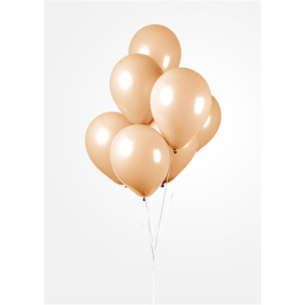 Fiësta - Ballonnen - 10st - huidkleurig - Ø 30cm - Afbeelding 3