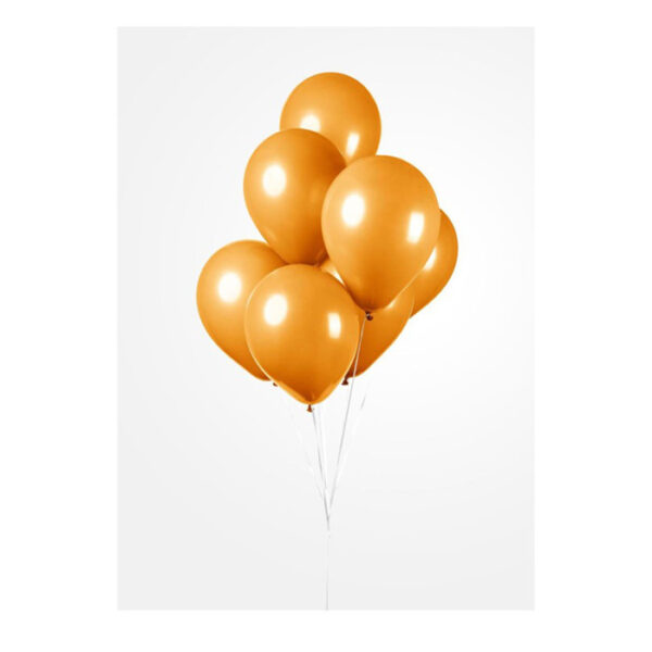 Fiësta - Ballonnen - 10 stuks - oranje - Ø30cm - Afbeelding 2
